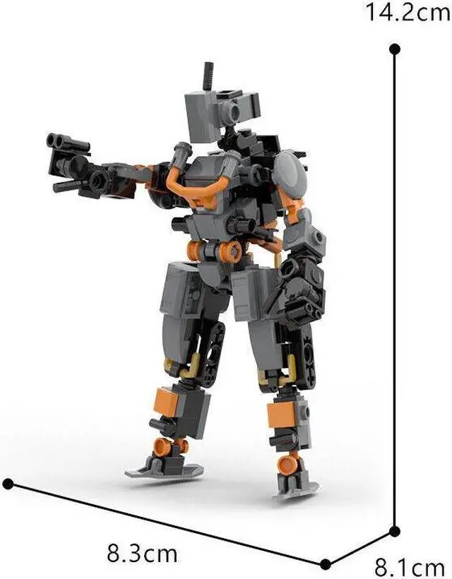Alt view image 6 of 6 - ZITIANYOUBUILD Mini Robot Warrior Building Blocks Toys Set 162 Pieces for Kids MOC