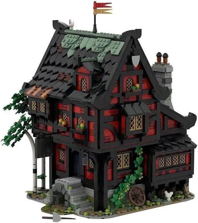 Main image of ZITIANYOUBUILD MOC-111710 Modular Medieval Inn Guest House Hotel with Interior 2927 Pieces MOC