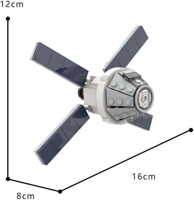 Alt view image 2 of 4 - ZITIANYOUBUILD MOC-68965 Orion Spacecraft Spaceship Model 1:110 Scale 174 Pieces  MOC