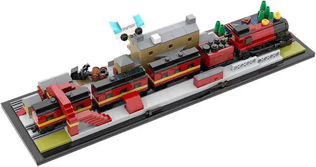 Main image of ZITIANYOUBUILD MOC-31632 Train Station Railway Station Architecture Skyline 706 Pieces MOC