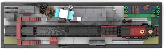 Alt view image 3 of 5 - ZITIANYOUBUILD MOC-31632 Train Station Railway Station Architecture Skyline 706 Pieces MOC