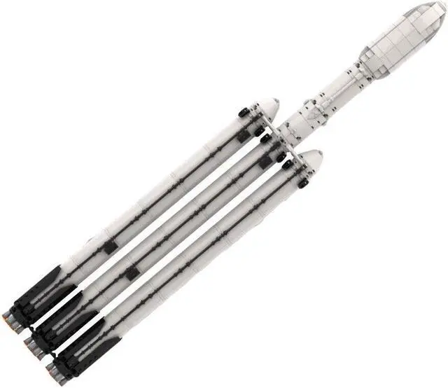Main image of ZITIANYOUBUILD MOC-75766 Partially Reusable Super Heavy-lift Launch Vehicle 664 Pieces MOC