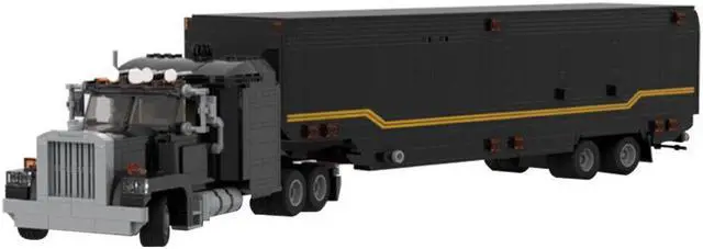 Main image of ZITIANYOUBUILD MOC-65400 Mobile Unit Semi Truck and Trailer from Movie 2081 Pieces MOC
