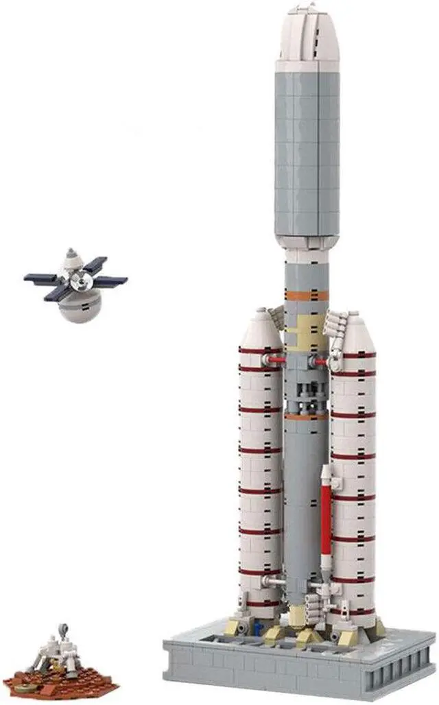 Main image of ZITIANYOUBUILD MOC-61281 Titan IIIE Centaur 1 110 Scale Launch Vehicle Model with Landers 909 Pieces Toys Set for Adults 100% Compatible with LEGO Brand New and High Quality
