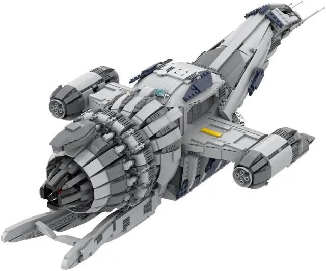 Alt view image 7 of 7 - ZITIANYOUBUILD MOC-12777 Spaceship Model 3811 Pieces Building Blocks Toys Set from Movie MOC