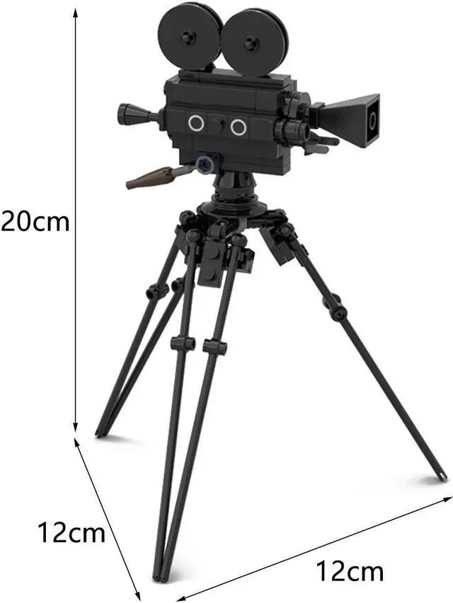 Alt view image 2 of 3 - ZITIANYOUBUILD MOC-21947 Old-Fashioned Movie Camera 94 Pieces 100% Compatible Building Toys MOC