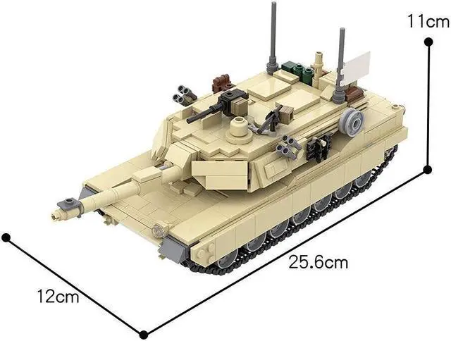 Alt view image 2 of 5 - ZITIANYOUBUILD MOC-36237 A Minifig-scale Model Tank with Full Interior 972 Pieces Building Set MOC