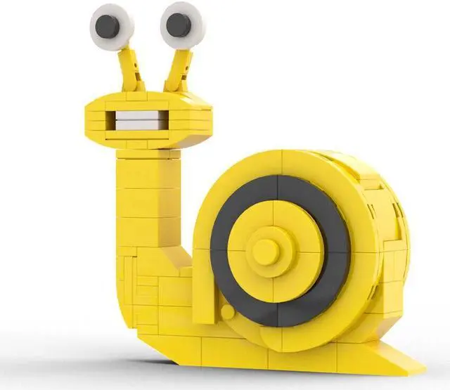 Alt view image 3 of 7 - ZITIANYOUBUILD 3-in-1 Game Monster with Yellow Snail, Blue Spider 444 Pieces MOC