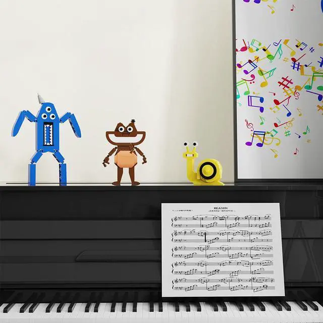 Alt view image 7 of 7 - ZITIANYOUBUILD 3-in-1 Game Monster with Yellow Snail, Blue Spider 444 Pieces MOC