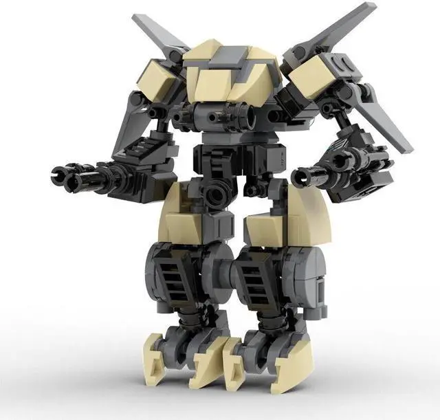 Alt view image 3 of 6 - ZITIANYOUBUILD Battling Military Armor Mech Robot 176 Pieces from Video Game MOC