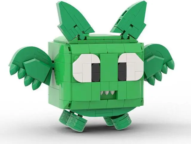 Alt view image 3 of 7 - ZITIANYOUBUILD Green Pet Dragon Model from Video Game Gift for Kids 273 Pieces MOC
