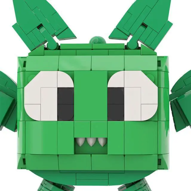 Alt view image 5 of 7 - ZITIANYOUBUILD Green Pet Dragon Model from Video Game Gift for Kids 273 Pieces MOC