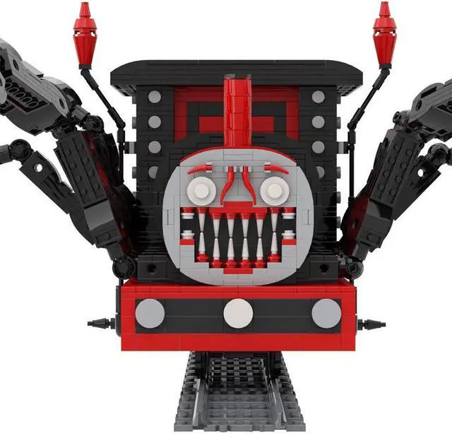Alt view image 3 of 7 - ZITIANYOUBUILD Spider Legs Train with Rails from Horror Game 1502 Pieces MOC