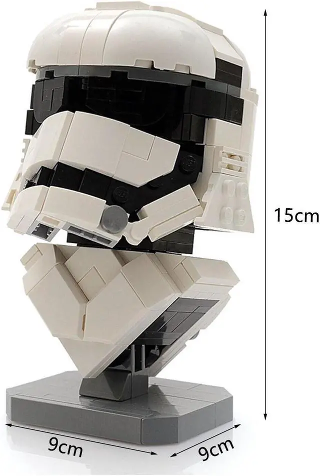 Alt view image 2 of 3 - ZITIANYOUBUILD MOC-12875 Bucketheads Bust Fictional Soldier Helmet 269 Pieces from Movie MOC