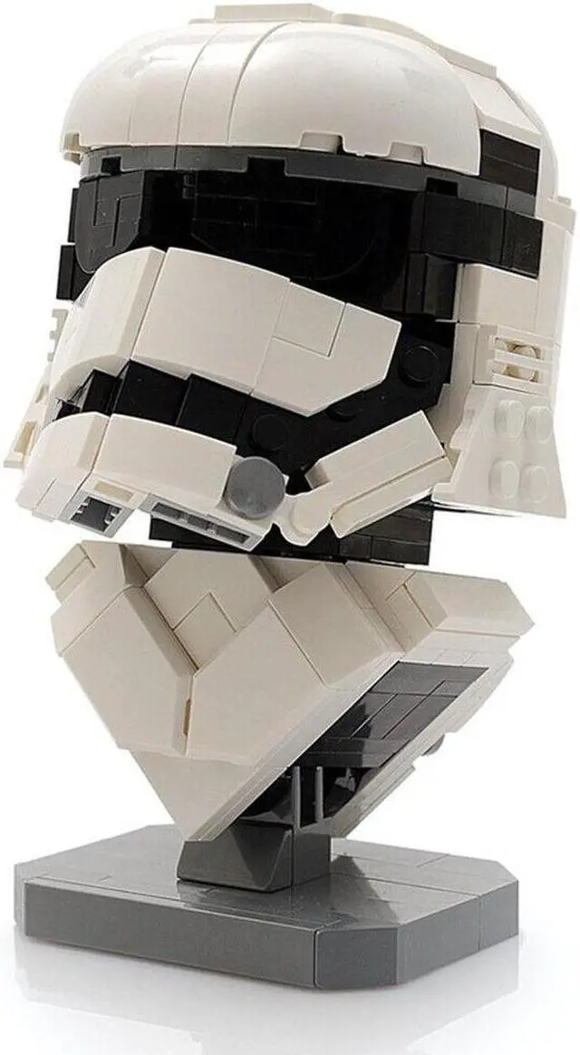 Alt view image 3 of 3 - ZITIANYOUBUILD MOC-12875 Bucketheads Bust Fictional Soldier Helmet 269 Pieces from Movie MOC