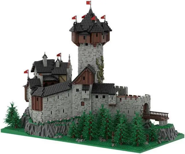 Alt view image 3 of 7 - ZITIANYOUBUILD MOC-65340 Medieval Castle Modular Building for Collection and Display Building Toys Set 15513 Pieces
