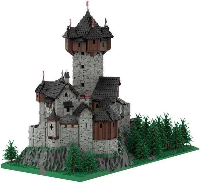Alt view image 4 of 7 - ZITIANYOUBUILD MOC-65340 Medieval Castle Modular Building for Collection and Display Building Toys Set 15513 Pieces
