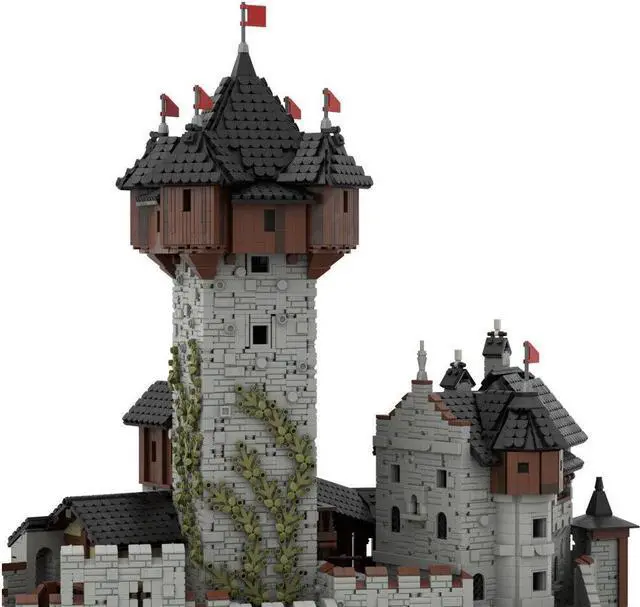Alt view image 5 of 7 - ZITIANYOUBUILD MOC-65340 Medieval Castle Modular Building for Collection and Display Building Toys Set 15513 Pieces