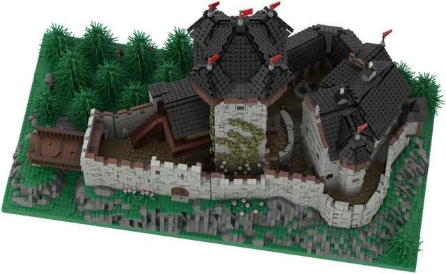 Alt view image 7 of 7 - ZITIANYOUBUILD MOC-65340 Medieval Castle Modular Building for Collection and Display Building Toys Set 15513 Pieces