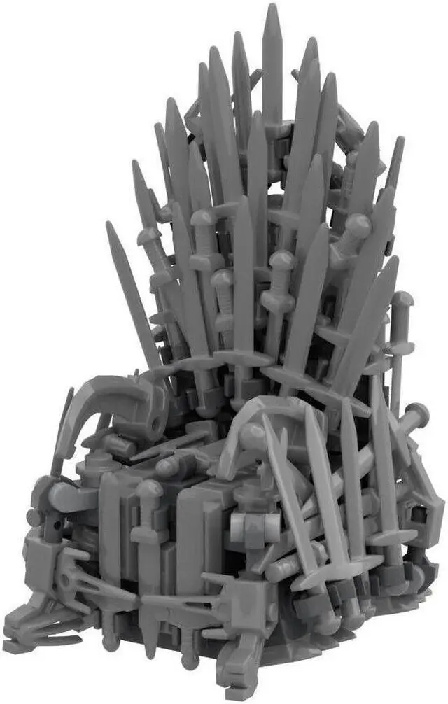 Alt view image 4 of 7 - ZITIANYOUBUILD Game of Thrones The Iron Throne Model Movie Scene 226 Pieces for Adults 100% Compatible with LEGO Brand New and High Quality