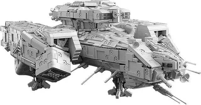 Alt view image 6 of 7 - ZITIANYOUBUILD MOC-9803 Nostromo Commercial Spacecraft Model from Sci-Fi Movie 9233 Pieces MOC