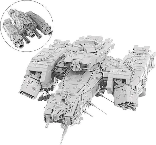 Alt view image 4 of 7 - ZITIANYOUBUILD MOC-9803 Nostromo Commercial Spacecraft Model from Sci-Fi Movie 9233 Pieces MOC