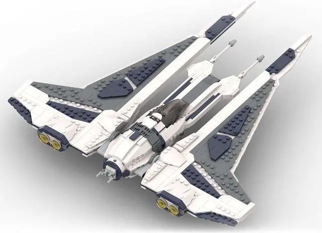 Alt view image 2 of 5 - ZITIANYOUBUILD MOC-143184 The Kom'rk-class Fighter/ Transport Ship 888 Pieces Building Toys Set MOC