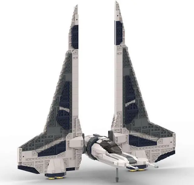 Alt view image 3 of 5 - ZITIANYOUBUILD MOC-143184 The Kom'rk-class Fighter/ Transport Ship 888 Pieces Building Toys Set MOC