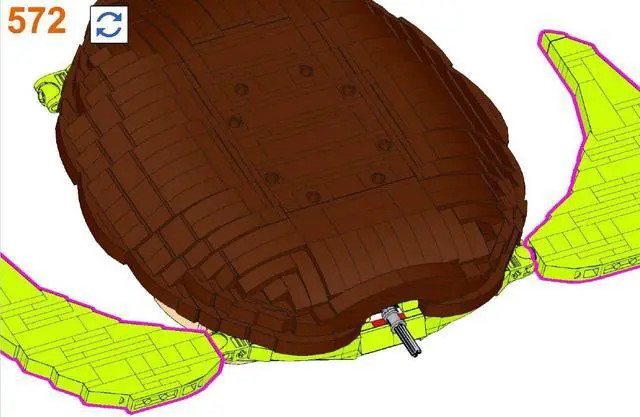 Main image of ZITIANYOUBUILD Huge Tortoise Big Turtle Toys Sets & Packs 2893 Pieces Building Toys MOC