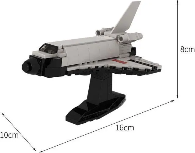 Alt view image 2 of 3 - ZITIANYOUBUILD Buran Spaceplane with Stand 1:220 Scale 168 Pieces Building Toys Set MOC