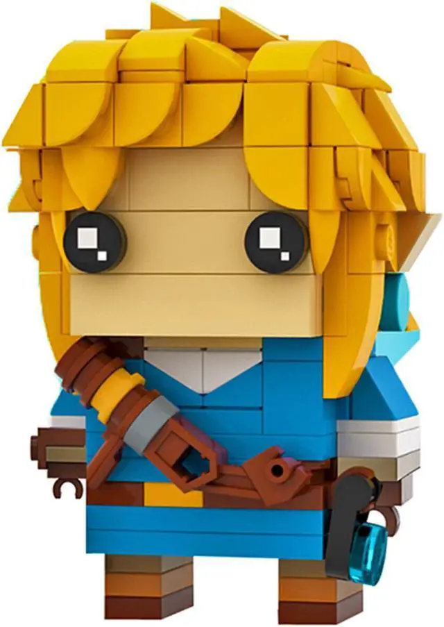 Alt view image 4 of 4 - ZITIANYOUBUILD MOC-61395 Link Brickheadz Model from The Legend of Zelda Breath of the Wild 100% Compatible with LEGO Brand New and High Quality
