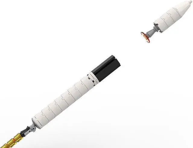Alt view image 3 of 4 - ZITIANYOUBUILD Launch Vehicle & Launch Pad [Saturn V scale] 261 Pieces Building Toys MOC