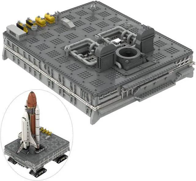 Alt view image 5 of 5 - ZITIANYOUBUILD 10231 Space Plane Launch Platform Launch Pad 2669 Pieces Building Set MOC
