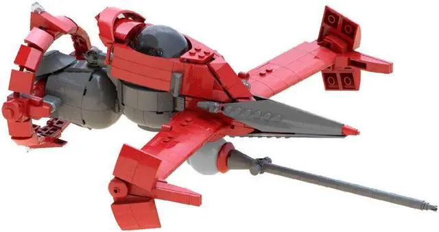 Main image of ZITIANYOUBUILD Red Aircraft Model from TV Animation 752 Pieces Building Toys Set MOC