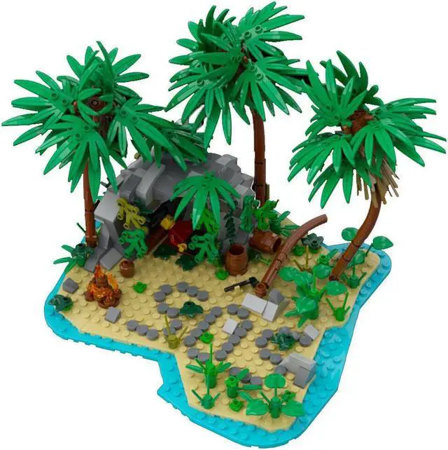 Main image of ZITIANYOUBUILD Lost Island for Pirates World Series Building Toys Set 468 Pieces MOC