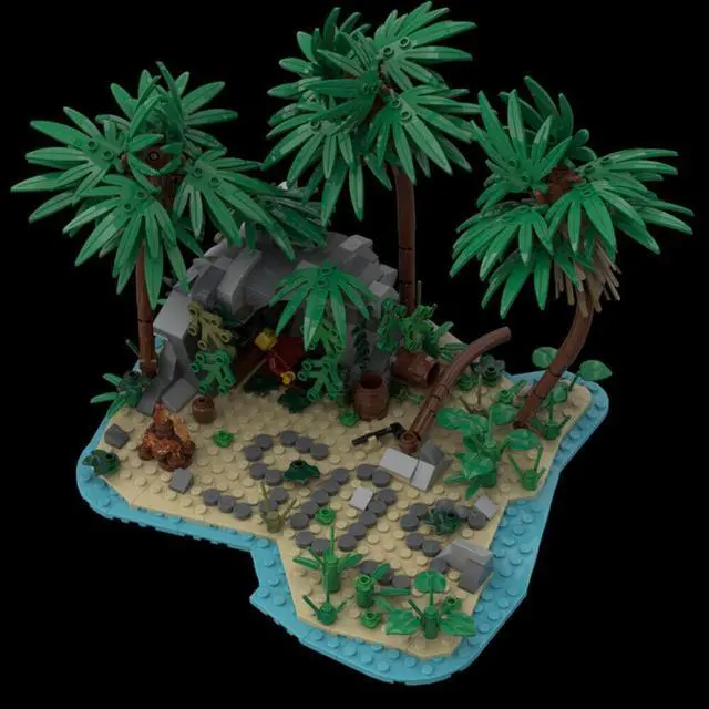 Alt view image 2 of 2 - ZITIANYOUBUILD Lost Island for Pirates World Series Building Toys Set 468 Pieces MOC