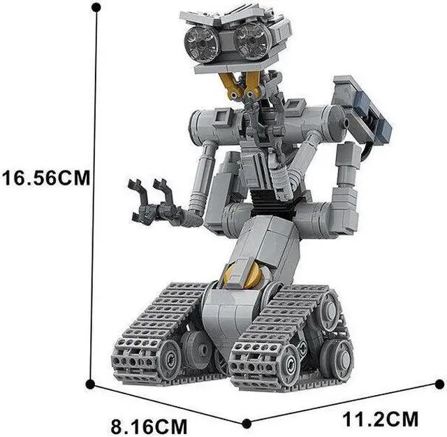 Alt view image 3 of 4 - ZITIANYOUBUILD Johnny 5 Robot Premium Edition Kids Gift Building Set 313 Pieces MOC