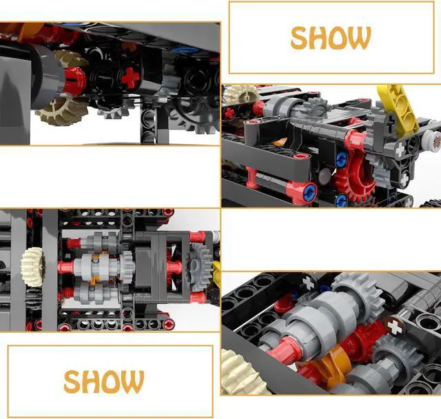 Alt view image 2 of 6 - ZITIANYOUBUILD Custom MOC-45647 4-Speed Gearbox Model 188 Parts Toys Kids Gift for Christmas