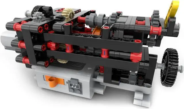 Alt view image 5 of 6 - ZITIANYOUBUILD Custom MOC-45647 4-Speed Gearbox Model 188 Parts Toys Kids Gift for Christmas