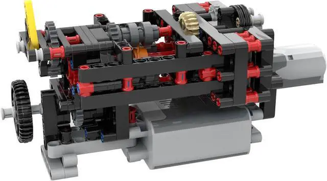 Alt view image 6 of 6 - ZITIANYOUBUILD Custom MOC-45647 4-Speed Gearbox Model 188 Parts Toys Kids Gift for Christmas