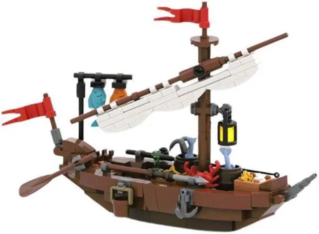 Main image of ZITIANYOUBUILD MOC-152293 Little Fishing Boat for Pirates Series / Castle Theme 172 Parts