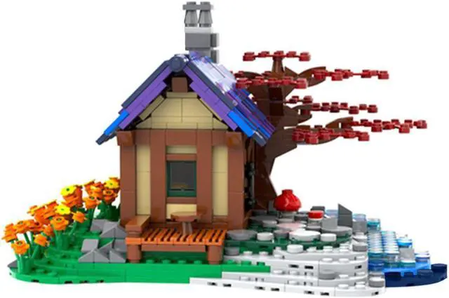 Alt view image 2 of 3 - ZITIANYOUBUILD C6736 Modular Building: Tiny House At The Sea Building Toys Set 843 Parts