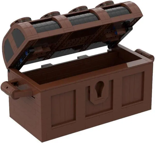 Main image of ZITIANYOUBUILD MOC-152265 Upscaled Pirate's Treasure Case Box Model for Collection 579 Parts