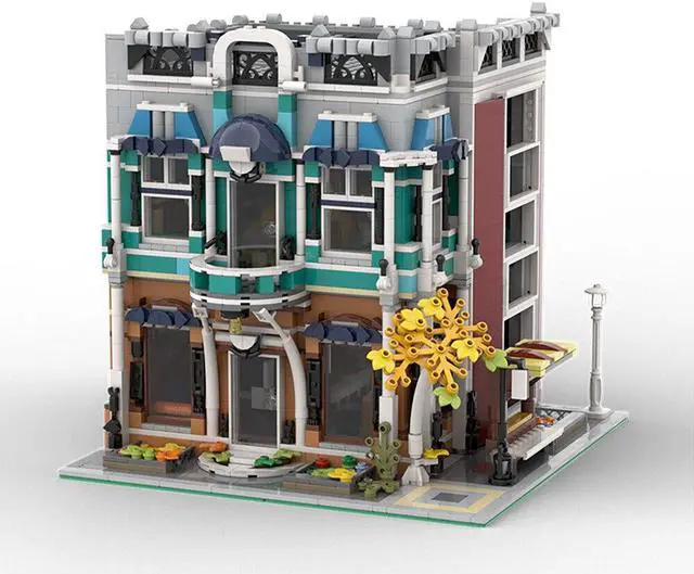 Main image of ZITIANYOUBUILD C4606 Modular Building: Café / Library Model with Interior 2287 Parts