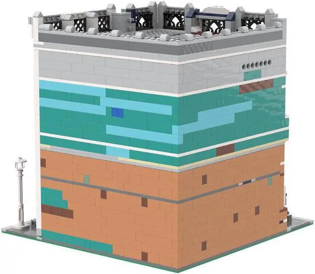 Alt view image 6 of 6 - ZITIANYOUBUILD C4606 Modular Building: Café / Library Model with Interior 2287 Parts