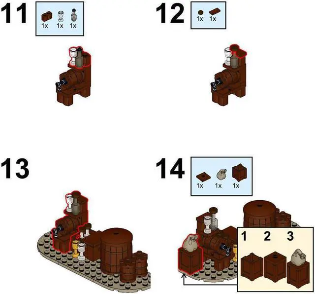 Alt view image 6 of 6 - ZITIANYOUBUILD Custom MOC-78676 Medieval Village Well 95 Parts Kids Gift for Christmas