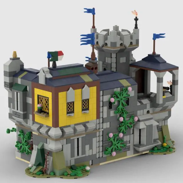 Alt view image 3 of 6 - ZITIANYOUBUILD MOC-151607 Soldier's Quarters Expension for Set 31120 Medieval Castle 1021 Parts