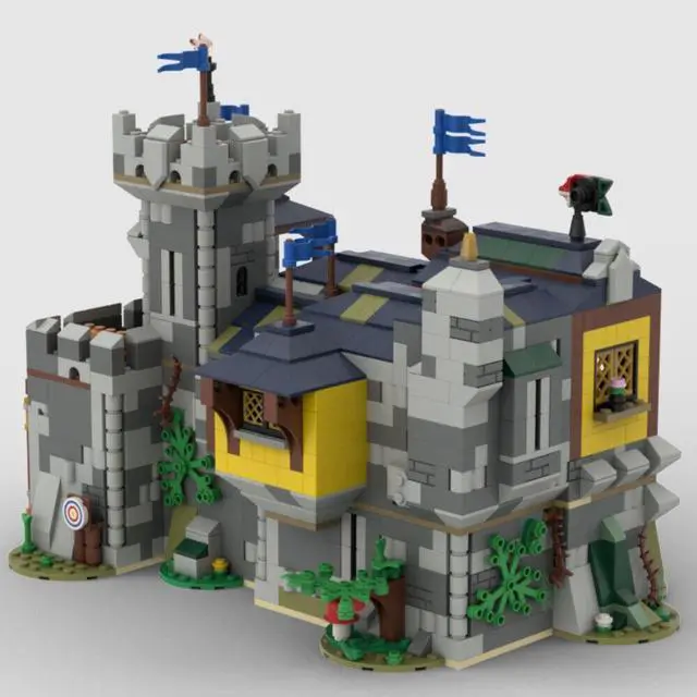 Alt view image 2 of 6 - ZITIANYOUBUILD MOC-151607 Soldier's Quarters Expension for Set 31120 Medieval Castle 1021 Parts