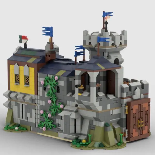 Alt view image 4 of 6 - ZITIANYOUBUILD MOC-151607 Soldier's Quarters Expension for Set 31120 Medieval Castle 1021 Parts