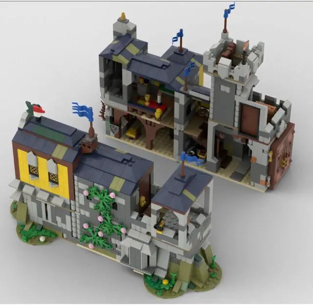 Alt view image 5 of 6 - ZITIANYOUBUILD MOC-151607 Soldier's Quarters Expension for Set 31120 Medieval Castle 1021 Parts